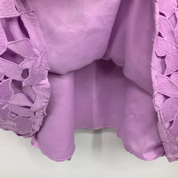 J.Crew Dress Purple Lace Sleeveless Sweetheart Midi NWT - Picture 5 of 10